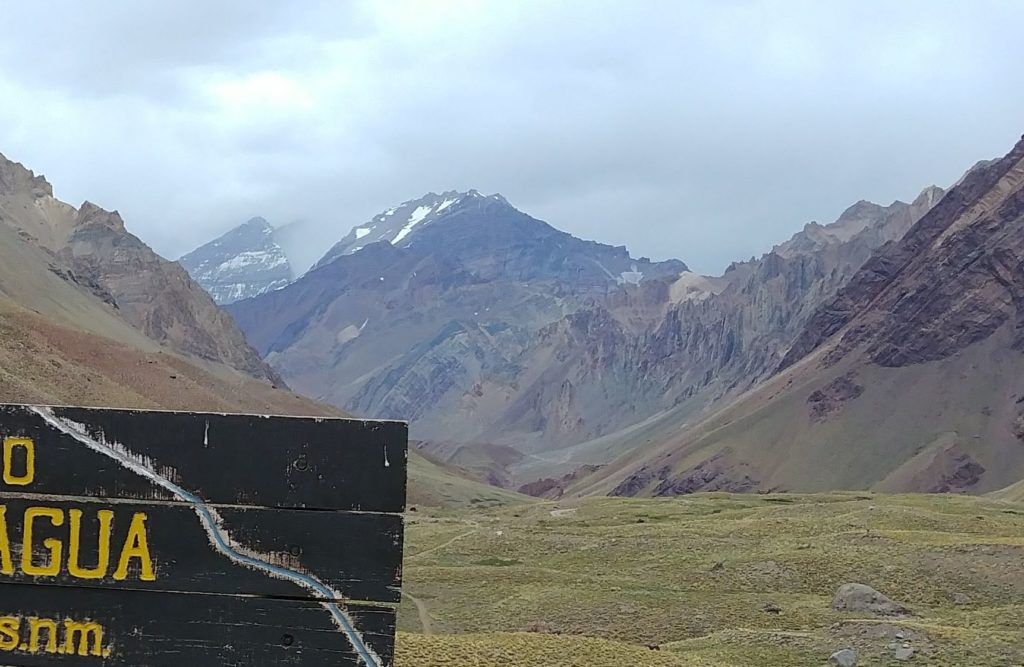 This what we saw of Aconcagua 2 years ago, just the lower slopes.