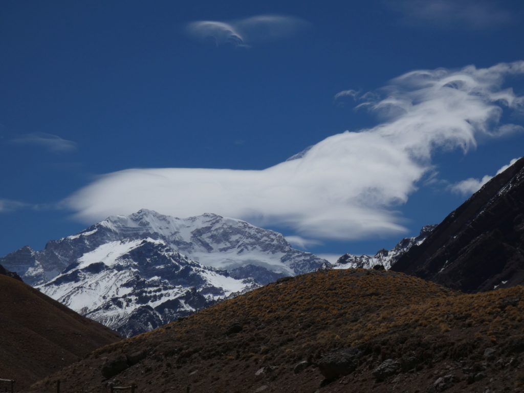 Aconcagua's ever changing lenticular cloud