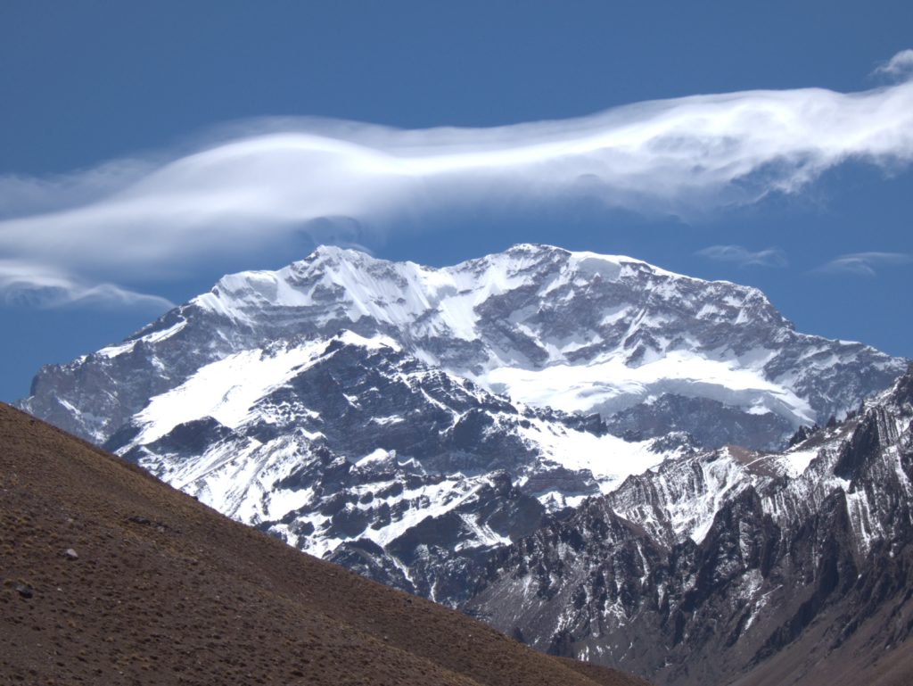 Aconcagua's ever changing lenticular cloud