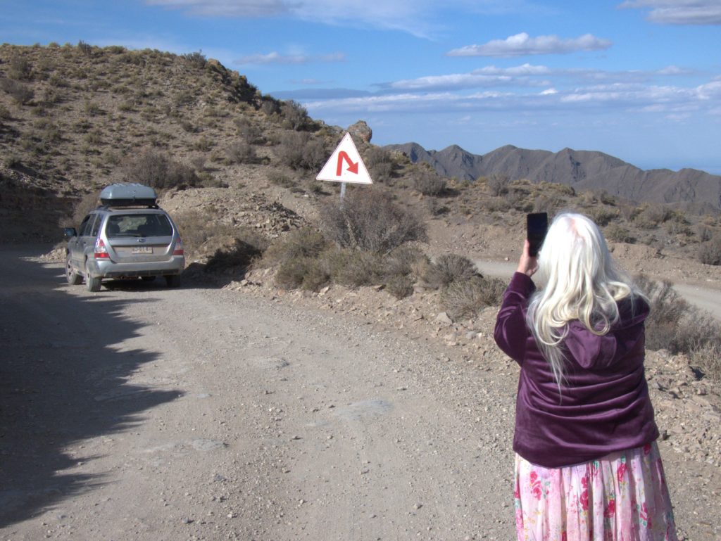 Starting descent in Reserva Villavicencio, Argentina