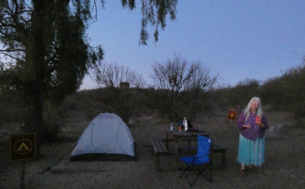 Sierra de los Quijadas campsite