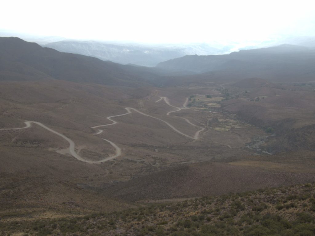 Ready to descend back to Hunahuaca