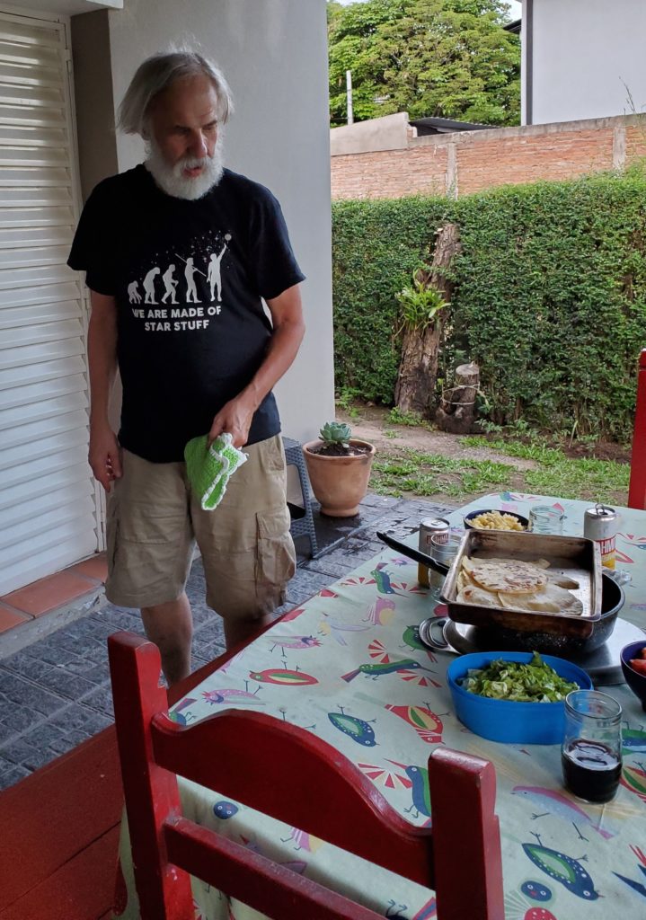 Delivering the tortillas to the table, La Providencia B&B