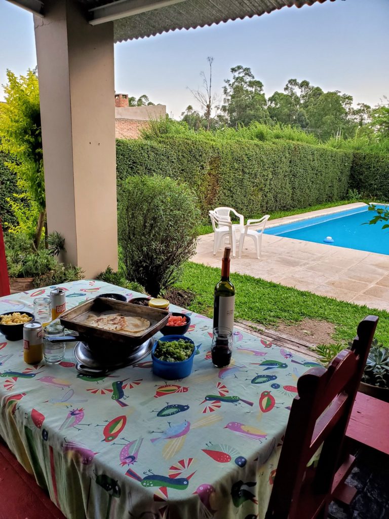 Tacos by the pool, La Providencia B&B