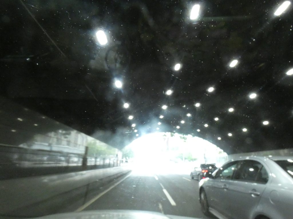 One of Rio's many tunnels that connect the mountain-separated neighborhoods.